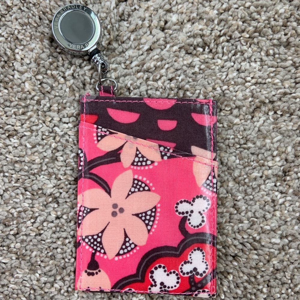 Vera Bradley Retractable Badge Clip